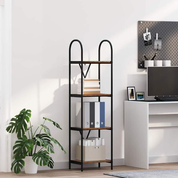 vidaXL Hyllsystem Gammalt tr&auml; 40 x 30 x 146 cm Konstruerat tr&auml;