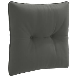 vidaXL Ryggkudde PUTTEN 100% Polyester Antracit 40 x 40 x 10 cm