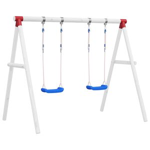 vidaXL Gungor med rep 2 st bl&aring; 38x16 cm polyeten