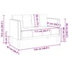 vidaXL Loveseat soffa taupe 111 cm tyg