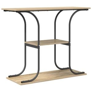 vidaXL Konsolbord Sonoma-ek 101 x 35 x 80,5 cm Konstruerat tr&auml;