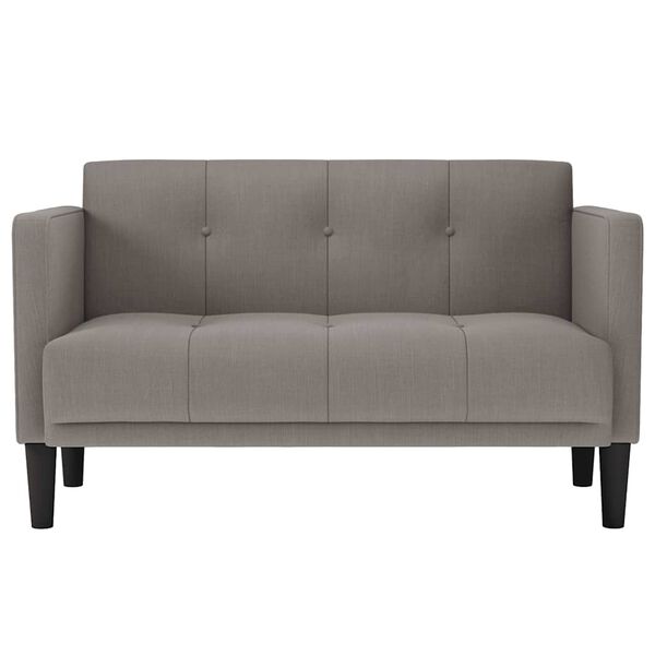 vidaXL Loveseat soffa taupe 111 cm tyg