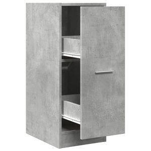 vidaXL Apotekssk&aring;p betonggr&aring; 30x41x77,5 cm konstruerat tr&auml;