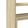 vidaXL Skrivbordshylla justerbar sonoma-ek 40x17x41 cm konstruerat tr&auml;