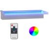 vidaXL Vattenfall med RGB LED rostfritt st&aring;l 45 cm