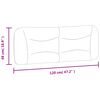 vidaXL Headboard Cushion "Hvar" Cream 120 cm Fabric