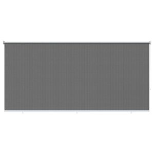 vidaXL Utomhus Rullgardin 90% UV Block Ljusgr&aring; 400 x 140 cm HDPE