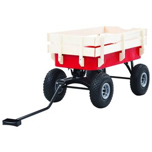 vidaXL Dragvagn 150 kg r&ouml;d