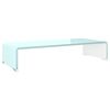 vidaXL Tv/monitor-st&auml;ll glas gr&ouml;n 60x25x11 cm