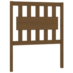 vidaXL S&auml;nggavel honungsbrun 80,5x4x100 cm massiv furu