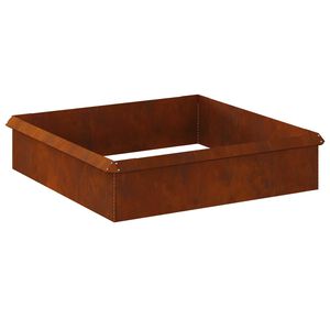 vidaXL Snigelstaket 8 st 100 x 3,5 x 25 cm V&auml;derbest&auml;ndig st&aring;l Rostig