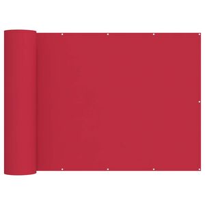 vidaXL Balkongsk&auml;rm 150 x 200 cm Tyg med PU-bel&auml;ggning Vinr&ouml;d