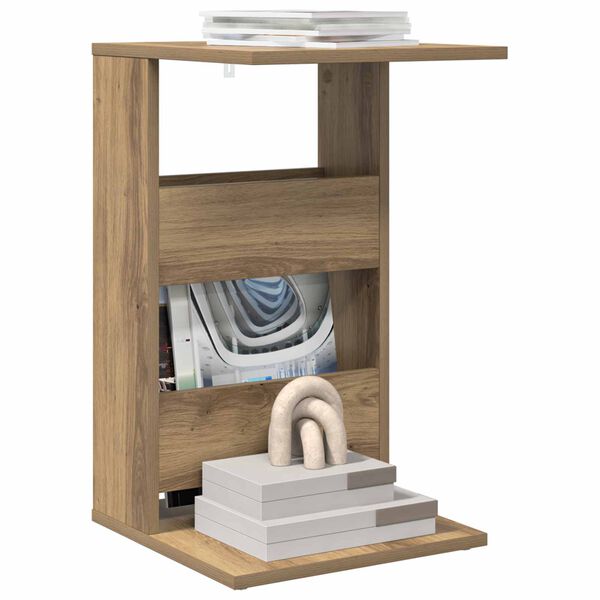 vidaXL Sidobord Artisan Ek 40 x 35 x 60,5 cm Konstruerat tr&auml;