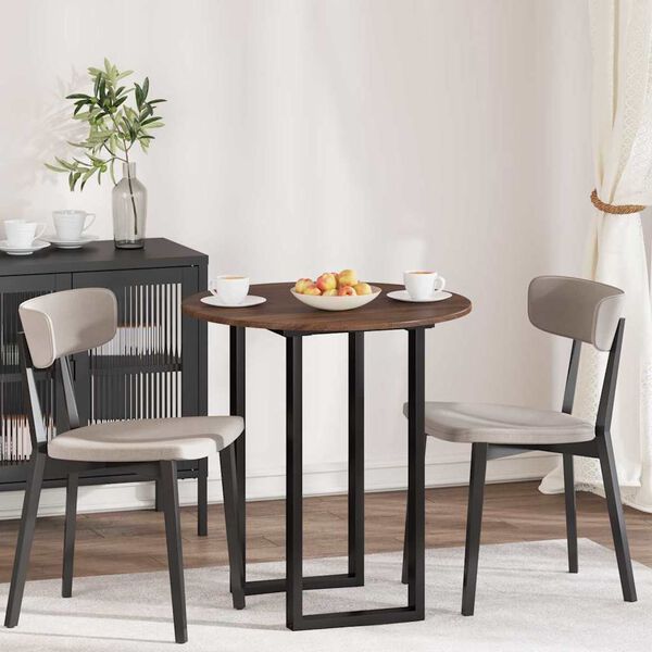 vidaXL Bordsskiva brun ek 70 x 70 x 1,5 cm Konstruerat tr&auml;