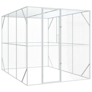 vidaXL F&aring;gelbur Antracit 210 x 304 x 213 cm Galvaniserat St&aring;l