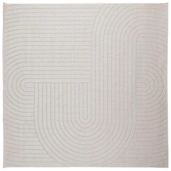 vidaXL Omr&aring;desmattor Fyrkantig HUARTE Kr&auml;m 120 x 120 cm Polyester