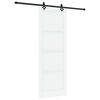 vidaXL Skjutd&ouml;rr ORKDAL 83 x 232 cm Massiv furu Vit