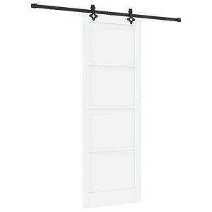 vidaXL Skjutd&ouml;rr ORKDAL 83 x 232 cm Massiv furu Vit