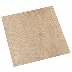 vidaXL Golvplankor Ljusgr&aring;, M&ouml;rkbrun 5,11 m&sup2; 55 st PVC