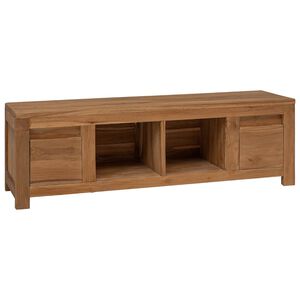 vidaXL TV-sk&aring;p 110 x 30 x 35 cm Naturlig Massivt teaktr&auml;