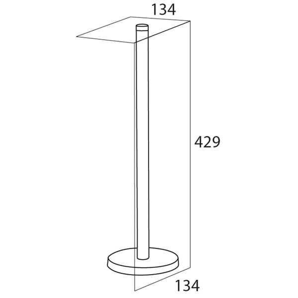 Tiger Toalettrulleh&aring;llare Silver 13,4x13,4 cm 446420946