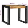vidaXL Kaffeebord 2 pcs Brun 48 x 40 x 40 cm massivt mangoträ