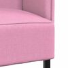 vidaXL H&ouml;g Ryggsoffa 101cm Rosa tyg