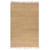 vidaXL Matta handv&auml;vd jute 120x180 cm beige