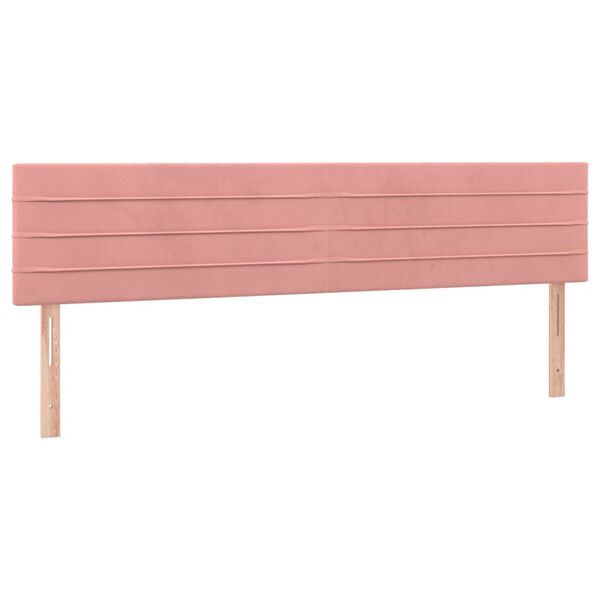 vidaXL S&auml;nggavlar rosa 180x5x78/88 cm sammet