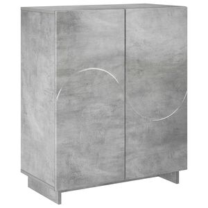vidaXL Skosk&aring;p 73 x 38 x 87,5 cm Konstruerat tr&auml; Betonggr&aring;