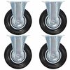 vidaXL Fasta hjul 4 st 125 mm