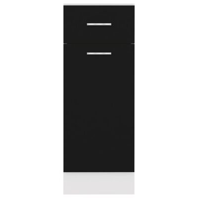 vidaXL Underskåp med låda svart 30x46x81,5 cm konstruerat trä