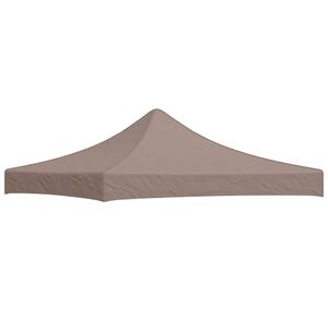 vidaXL Tak till partyt&auml;lt 3x3 m taupe 270 g/m&sup2;
