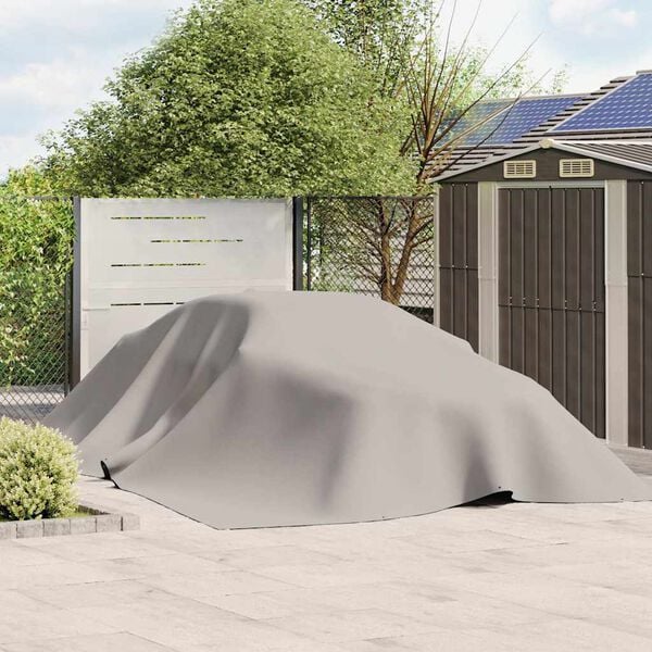 vidaXL Presenning gr&aring; 5x7 m 650 g/m&sup2;