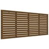 vidaXL V&auml;ggmonterad huvudgavel honungsbrun 206x3x91,5 cm massiv furu