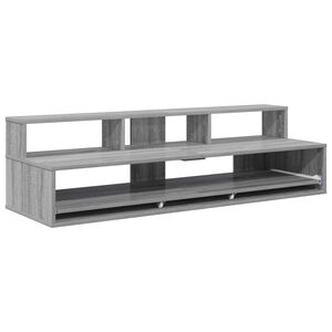 vidaXL Studio skrivbord Gr&aring; Sonoma 152 x 42,5 x 36 cm Konstruerat tr&auml;