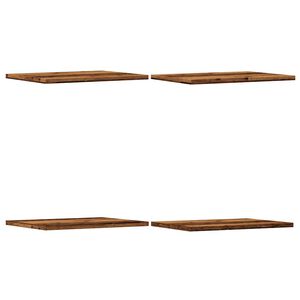 vidaXL Hyllplan 4 st &aring;ldrat tr&auml; 40x30x1,5 cm konstruerat tr&auml;