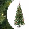 vidaXL Konstgjord julgran Gr&ouml;n 150 cm PE och PVC