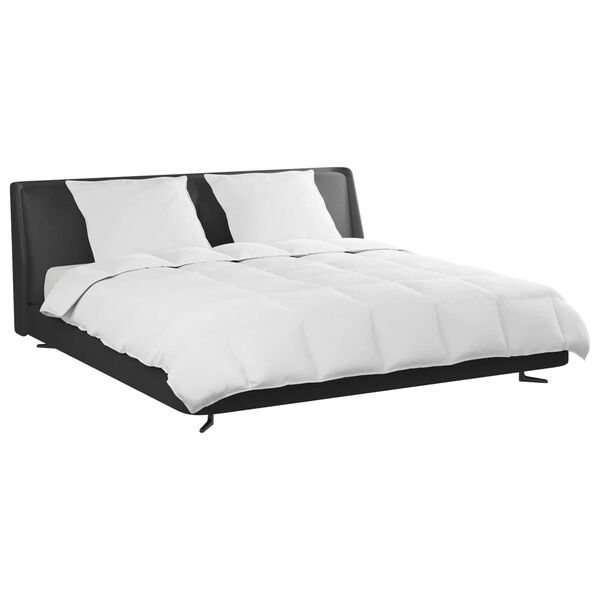 vidaXL T&auml;ckeset med kudde 3 pcs Vit Dunfj&auml;der