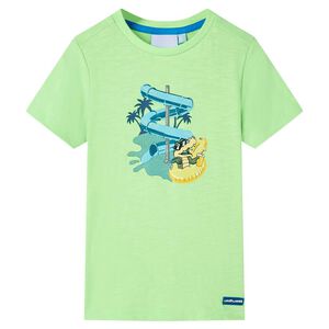 vidaXL T-shirt f&ouml;r barn neongr&ouml;n 116