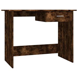 vidaXL Skrivbord r&ouml;kf&auml;rgad ek 100x50x76 cm konstruerat tr&auml;