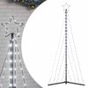 vidaXL LED julgran 339 LEDs kallvit 187 cm