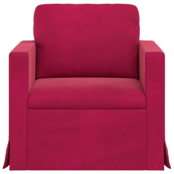 vidaXL Soffa Vinr&ouml;d 78 x 78 x 80 cm Sammet