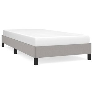 vidaXL S&auml;ngram utan madrass ljusgr&aring; 80x200 cm tyg