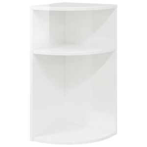 vidaXL Sidobord H&ouml;gblanka vita 29,6 x 29,6 x 60 cm Konstruerat tr&auml;