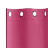 vidaXL M&ouml;rkl&auml;ggningsgardiner med Ringar 2 pcs Klart Pink 140 x 140 cm