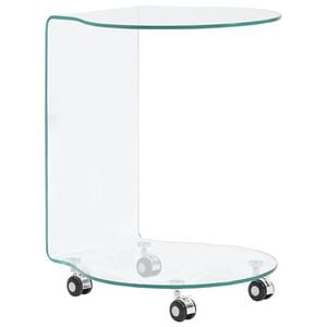 vidaXL Soffbord 45x40x58 cm h&auml;rdat glas