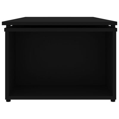 vidaXL Soffbord svart 150x50x35 cm konstruerat trä