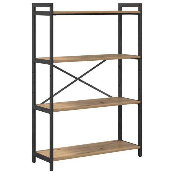 vidaXL Hyllsystem Artisan Ek 80 x 30 x 120 cm Konstruerat tr&auml;