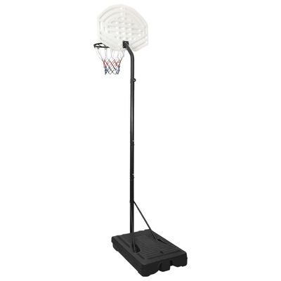 vidaXL Basketkorg med stativ vit 282-352 cm polyeten